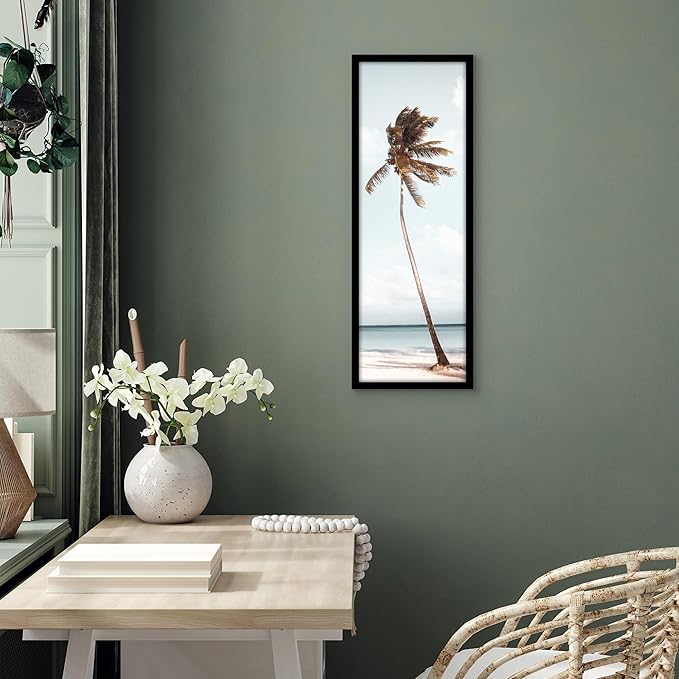 Americanflat 10x30 Picture Frame with Polished Plexiglass - Signature Collection - Gallery-Style Frames Made of Engineered Wood - Photo Frame for Wall Display - Black