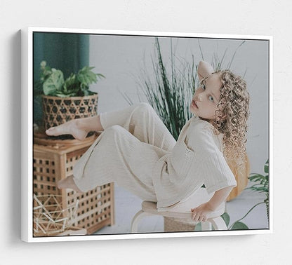 P&L ART. Personalized Custom Canvas Prints: Photo On Canvas Transform Your Photos into Stunning Framed Wall Art Digitally Printed Photo To Canvas Ideal for Home Decor Gifts Keepsakes White 24x36