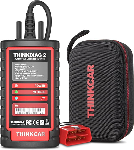 Thinkdiag2 All System Bidirectional OBD2 Diagnostic Scanner for iOS & Android, Bluetooth Scan Tool with CAN-FD Protocol, 15+ Reset Functions, ECU Code, Active Test, AutoVIN, 1 Year Update