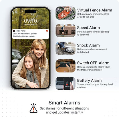 PAJ GPS - People Finder 4G - Mini GPS Tracker for Children and Elderly People - Up to 5 Days Battery Life - Small Tracking Device with Real-Time Location, Alarm Notifications - Suitable for Dementia