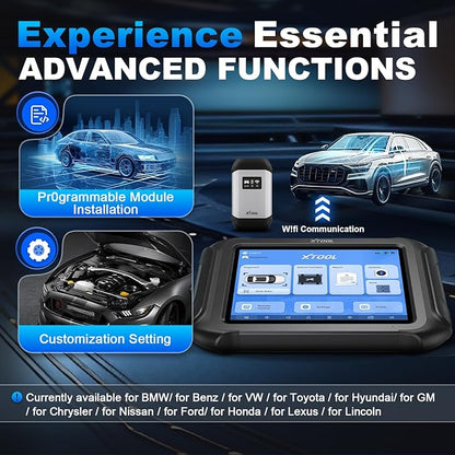XTOOL D9S Pro Automotive Diagnostic Tool: Wireless Bidirectional OBD2 Scanner with ECU Pr0gramming/C0ding, High-End Scan Tool with Topology, 45+ Resets, Full System, PMI, FCA/CAN FD/DoIP, 3-Yr Update