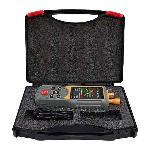 WALFRONT PM2.5 PM10 Air Quality Monitor, ABS Construction, Smart Portable CO2 Tester with 5-Channel Detection for Indoor Home Use