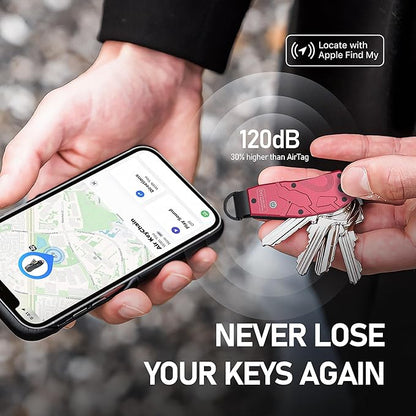 Zeeker Air Keychain, Key Organizer Works with Apple Find My, Built-in airtag Chips, Holds 2-6 Keys, Car Key Chains with GPS Tracker, Key Finder, Minimalist Key Holder for Men and Women, iOS Only Use
