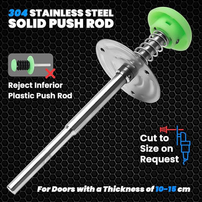 New Upgraded Walk in Cooler Door Handle, Walk in Cooler Door Closer Complete Latch Kit, Cooler Door Radial Latch, Offset -1/5 In-3/5 in(Offset) and 5.9" Solid Metal Interior Release Handle