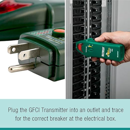 Extech CB10 Circuit Breaker Finder, Locates fuses/Breakers, Tests receptacles and GFCI Circuits