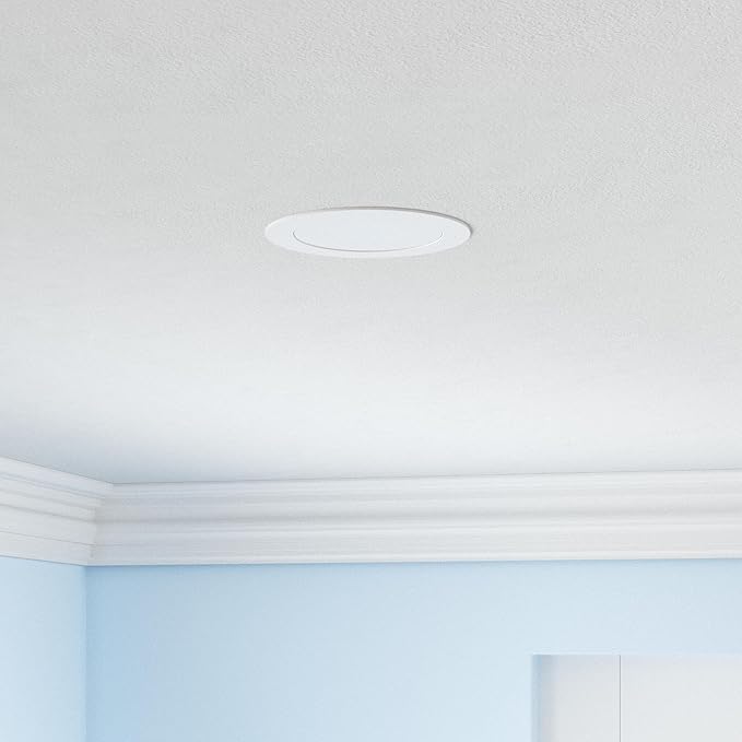 4inch Gimbal LED Recessed Light Recessed LED 4 inch White Swivel Gimbal Canless Light 360° Rotation 90° Tilt 4" 9W Eyeball Lighting Dimmable Adjustable Can Spotlights 5CCT White 4 inch 6 Pack