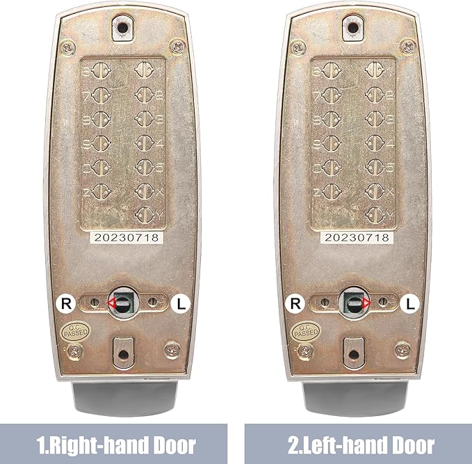 Mechanical Door Lock, Mechanical Push Button Lever Lock, Keyless Entry Commercial & Residential, Water-Proof Zinc Alloy, Easy to Install, for Garden, Yard, Garage