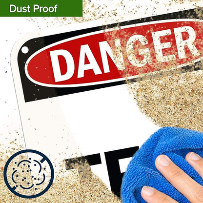 Custom Danger Sign, OSHA Sign, 12x18 Inches, 55 mil thick HDPE (high density polyethylene), Made in USA by My Sign Center