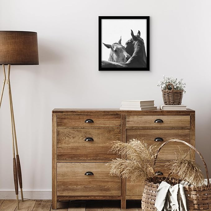 Americanflat 13x14 Picture Frame with Shatter-Resistant Glass - Signature Collection - Gallery-Style Frames Made of Engineered Wood - Photo Frame for Wall Display - Black