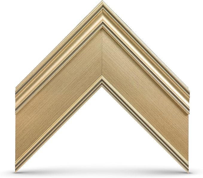 Champagne 55" Premiere Deco TV Frame - Compatible ONLY with Samsung The Frame TVs (Fits 2021-2025, LS03A, LS03B, LS03C, LS03D, LS03FA)