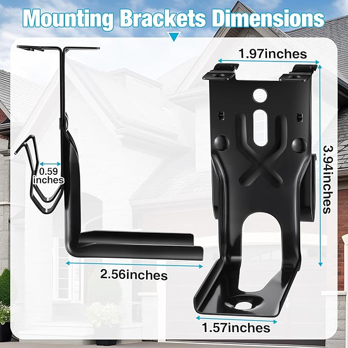 2 Pcs Garage Door Sensors Bracket, Replacement for 41A5034 Safety Sensor Kit Brackets, Compatible with Craftsman/Chamberlain/Liftmaster Garage Door Sensor