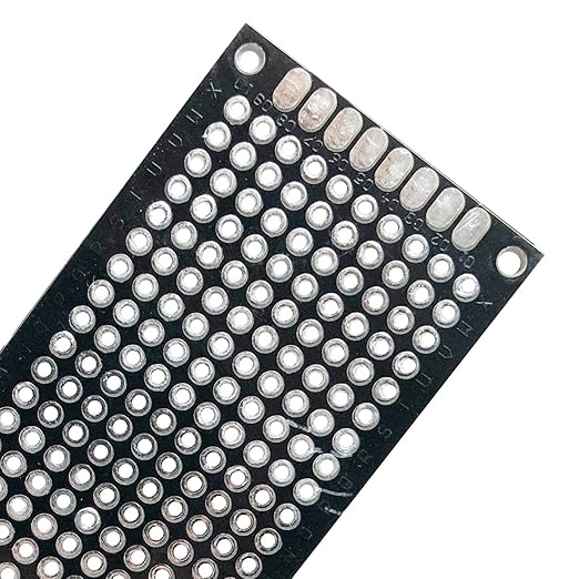 24 Pcs(3x7cm) Double Sided PCB Board Prototype Kit Soldering 2 Colour Universal Printed Circuit Board for DIY Soldering and Electronic Project