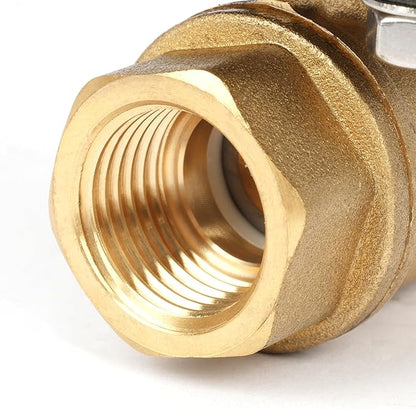 U.S. Solid 1/2" Smart Motorized Ball Valve - Brass Remote App Mobile-control Electrical Ball Valve with Manual Switch, Plug Connection