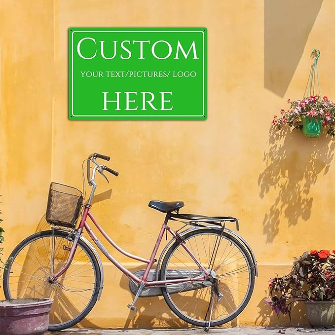 Custom Sign,make your own sign custom，front door sign, be right back,Customize for Office, Business, Workplace, office, Home, Delivery Signs,Double-sided(18 * 14 Inch)