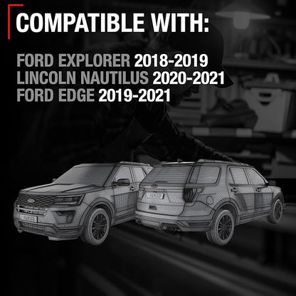 T1A Car Parking Sensors - Compatible with 2018-2019 Ford Edge, 19-21 Ford Explorer; 20-21 Lincoln Nautilus - Front/Rear Backup Reverse Parking Assist Kit - OEM HU5Z15K859AAT