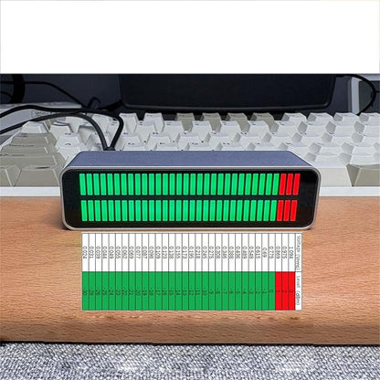 Professional Stereo Sound Indicators Levels Meter with Real Time LED Display for Studio and Live Performances
