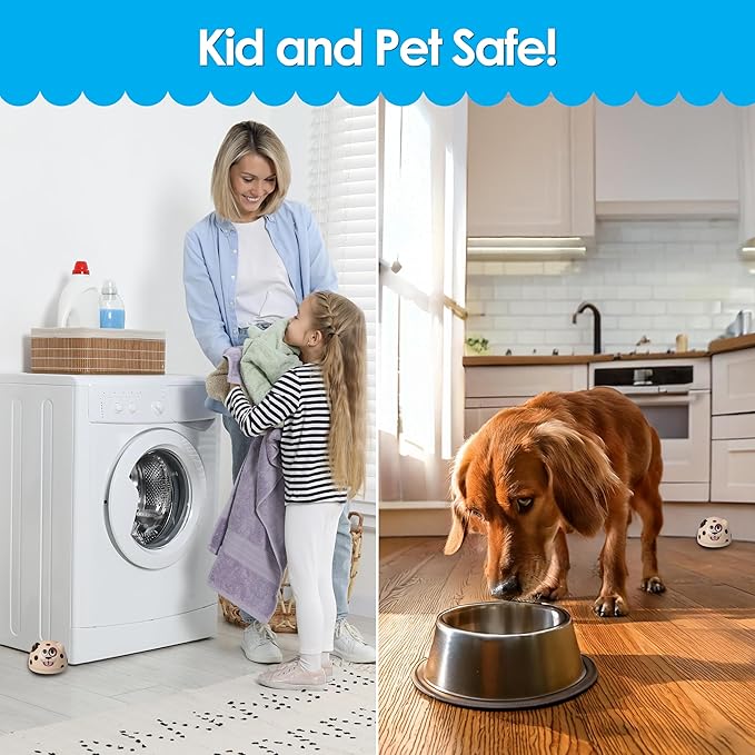 Water Leak Puppy Monitoring Sensor with Alarm 1 Pack - Electronic Flood Detector for Kitchen & Basement- Detects as Little as 1/32" of Liquid- Overflow Alert Beeps Loudly- XMAS Gift for New Homeowners