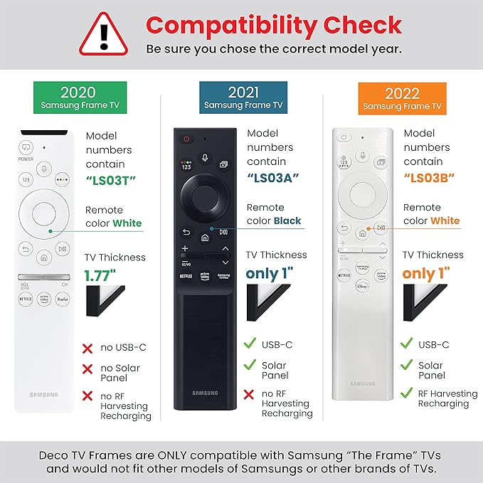 German Silver Prismatic 43" Alloy Deco TV Frame - Compatible ONLY with Samsung The Frame TVs (Fits 2021-2025, LS03A, LS03B, LS03C, LS03D, LS03FA)