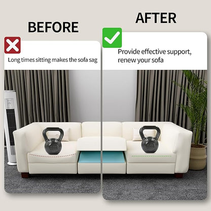 Tromlycs Sofa Cushion Support for Sagging Seat Trapezoidal Furniture Seat Under Couch Cushion Sag Repair Set of 3