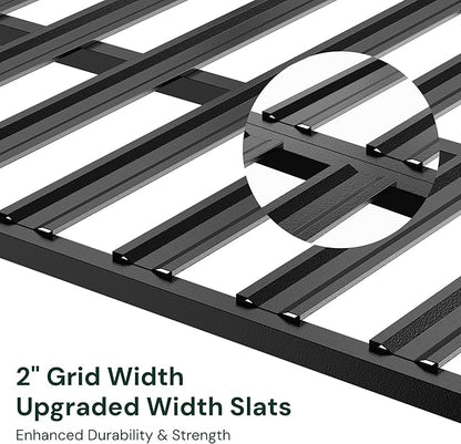 SunsGrove 3x6 Garage Storage Overhead Rack Organization, Adjustable Ceiling Mounted Storage Racks, 800LBS Weight Capacity, 22"-40" Ceiling Dropdown, 2 Pcs, Hammertone Black
