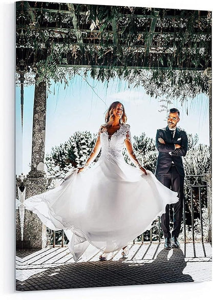 P&L ART. Personalized Custom Canvas Prints: Photo On Canvas Transform Your Photos into Stunning Framed Wall Art Digitally Printed Photo To Canvas Ideal for Home Decor Gifts Keepsakes Framed 16X20