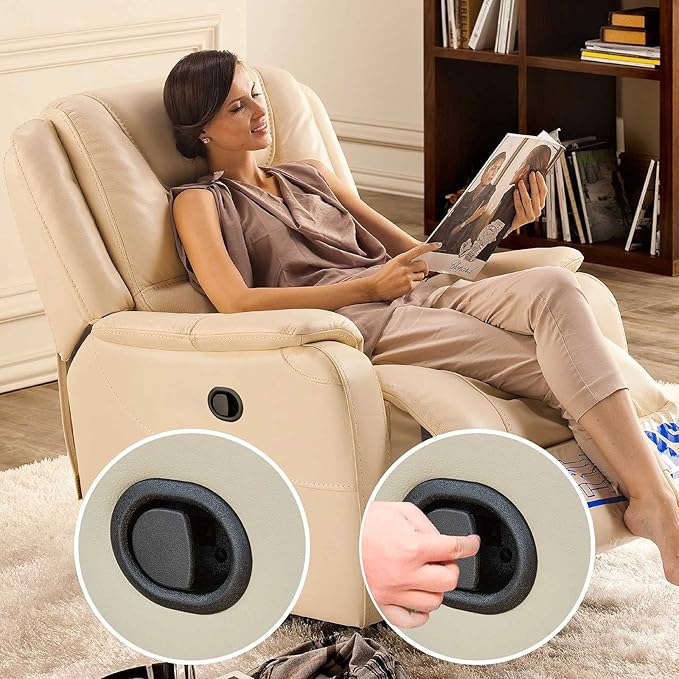 Recliner Replacement Parts with Pull Handle and Release Cable (1-Sets), Repair Recliner Mechanism Parts Compatible with Most Furniture of Recliner Sofa Couch Chair