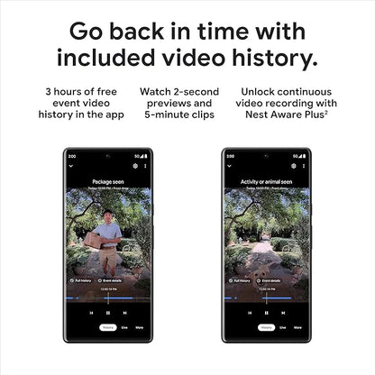 Google Nest Doorbell - (Wired, 2nd Gen) - Wired Video Doorbell Camera - Doorbell Security Camera - Ivy