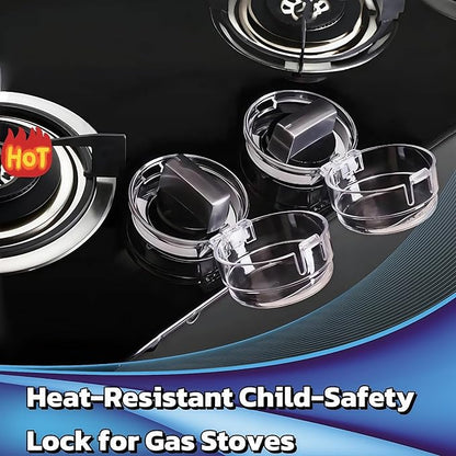 5Pack Stove Knob Safety Covers, Gas Stove Knob Covers for Child Safety, Baby Proofing Oven Knob Locks with Secure Adhesive – Child & Pet Proof Stove Knob Covers