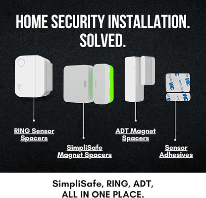 Ring Alarm Magnet Riser | 5 Pack Set with 3M Adhesive - Easy Mount to Any Doorway, Window, and Entryway | Ring Sensor/Magnet Not Included (1/4 inch)