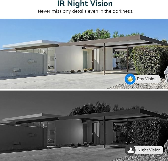 1080p Wireless Wi-Fi Video Doorbell Camera with Night Vision, Two Way Audio, 2.4G WiFi Only, AI Motion Detection and Cloud Storage (Sold Separately)