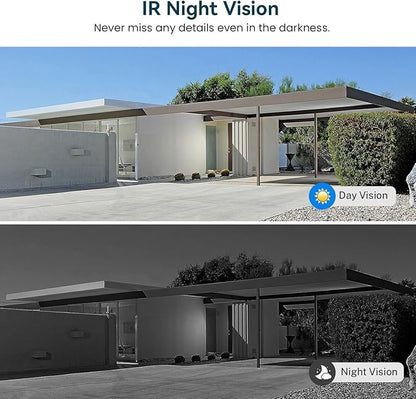 1080p Wireless Wi-Fi Video Doorbell Camera with Night Vision, Two Way Audio, 2.4G WiFi Only, AI Motion Detection and Cloud Storage (Sold Separately)