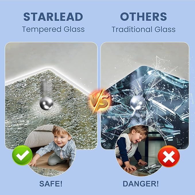 STARLEAD 28"x36" LED-Bathroom-Mirror-with-Lights, Wall-Mounted with Bluetooth Speaker, Anti-Fog, 3 Color Temperature, Dimmable Brightness, Waterproof, Tempered Glass, Frontlit & Backlit