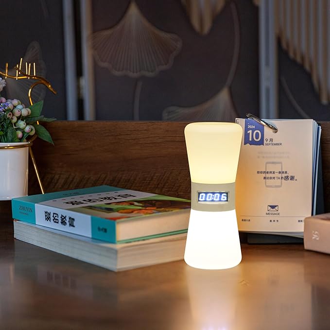 Electronic Hourglass LED Timer, Visual Countdown Clock with Flowing Light, Digital Sand Timer for Kids, Focus Training, Pomodoro, ADHD Support Timer