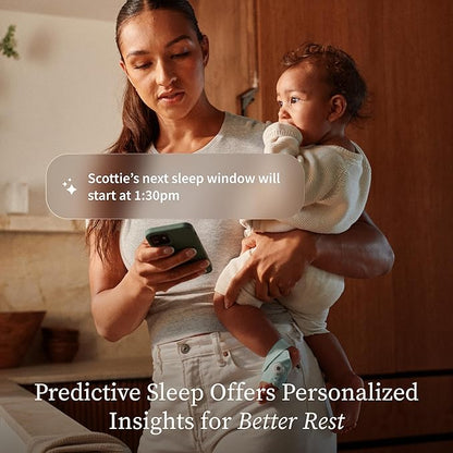 Owlet Dream Sock - FDA-Cleared Smart Baby Monitor - Track Live Pulse (Heart) Rate, Oxygen in Infants - Receive Notifications - Dusty Rose