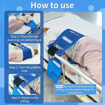 Transfer Sling with six Handles -Padded Assist Gait Belt - Heavy Duty Patient Lift with Straps -Mobility Standing and Lifting Aid for Disabled, Elderly, Injured -Safely Move from Bed and Wheelchair