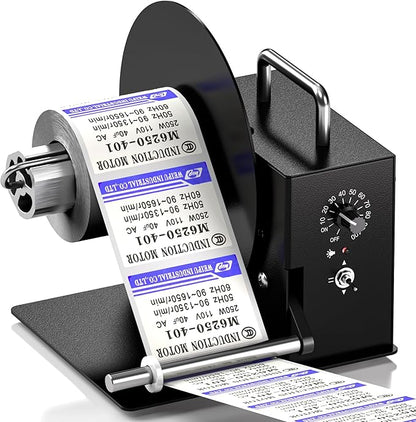 Automatic Label Rewinder, Auto-Sync Thermal Label Rewinder, 2-Way Label Rewinding Machine for Ø1.6”/3.0" Cores, Supports No Core Rewinding, Max. Ø7.1” Label Roll (R3 Pro)