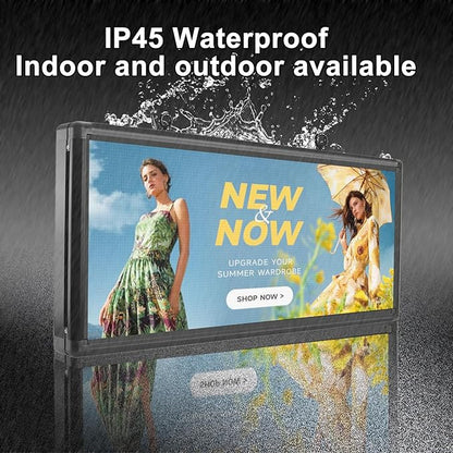 P6 Outdoor Full Color 40 x 18 inches Led Sign WIFI And USB Programmable Led Display With High Resolution Scrolling Texts, Colorful images and videos LED Advertising Screen Digital Board For Shop