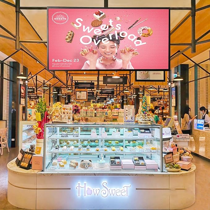 P5 Outdoor IP65 Waterproof 65"x34" Programmable LED Sign Board - Wi-Fi Full Color High-Res Scrolling Display, USB Control, Custom Images & Video for Business