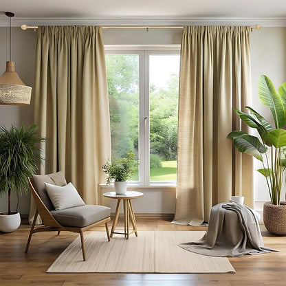Curtain Rods for Windows 48 to 84 Inches 1 Inch Diameter Adjustable Drapery Rod Decorative Single Window Curtain Rods with Classic Finials,Gold