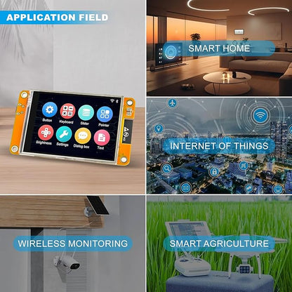 2.8 inch ESP32 Display Module ESP32-2432S028R ILI9341 Resistive Touch Screen WiFi+BT Dual-core Development Board 240X320 TFT LCD Module for Arduino