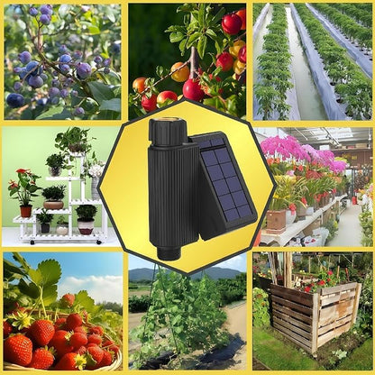 Solar Powered WiFi Water Timer - Smart Sprinkler Controller with Mobile APP Programming for Lawn, Yard, Garden Drip Irrigation