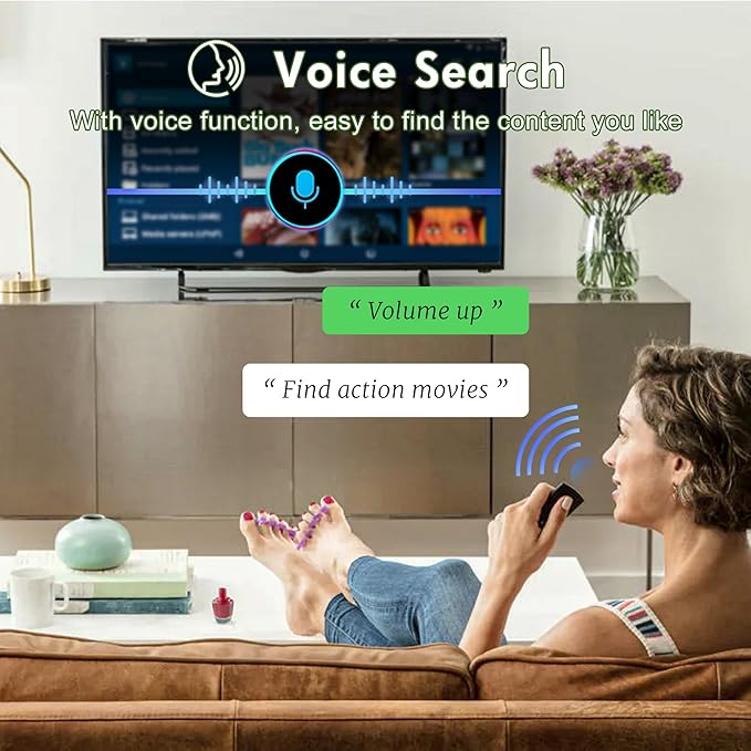 Replacement Voice Remote Control for Fire Series, for Smart TVs (3rd Gen), TV Stick (2nd/3rd Gen)/Lite/HD/Cube, 4K Max/4K (1st/2nd Gen), Fit for Insignia/Pioneer Hisense and TCL Smart TV