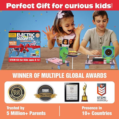 Butterfly EduFields 30in1 STEM Kits for Kids Age 8-10-12 | STEM Toys for Ages 8-13 | Electricity & Magnetism | Science Project Kit for Boys & Girls Aged 8-10-12-14 | Best Educational Birthday Gift