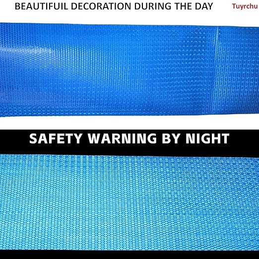 Reflective Tape Blue 10 inch, Outdoor Waterproof High Visibility Warning Industrial Marking Tape, Safety Stickers (11 feet)