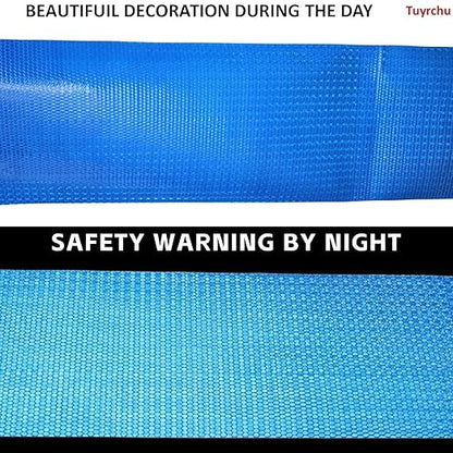 Reflective Tape Blue 10 inch, Outdoor Waterproof High Visibility Warning Industrial Marking Tape, Safety Stickers (11 feet)