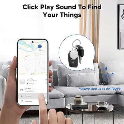 Air Tracker Tag for Android Smart Tag（Not for iOS）Air Tracker Tags-4 pack Android Work with Google Find Hub App Key Finder Bluetooth Tracker Item Locator for Purse, Keys, Luggage, Backpack, Pets，etc.
