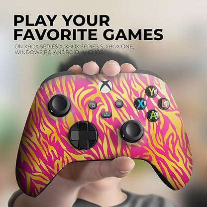 DreamController Nobility Tiggger Custom X-box Controller Wireless compatible with X-box One/Series X/S Proudly Customized in USA with Permanent HYDRO-DIP Printing (NOT JUST A SKIN)
