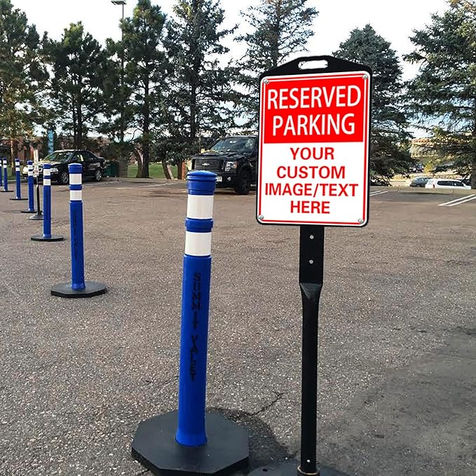 Reserved Parking Sign Custom Parking Sign for Parking Lots Business and Schools Outdoor Use Aluminum Metal Decor 12x17 Inches