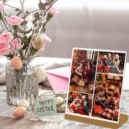 Custom Metal Photo Prints, Customize Frames with Your Pictures, Personalized Picture Gifts for Lovers, Couples, Family and Home Decor, StyleJ, XY1101