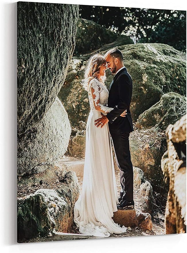 P&L ART. Personalized Custom Canvas Prints: Photo On Canvas Transform Your Photos into Stunning Framed Wall Art Digitally Printed Photo To Canvas Ideal for Home Decor Gifts Keepsakes Framed 18X24